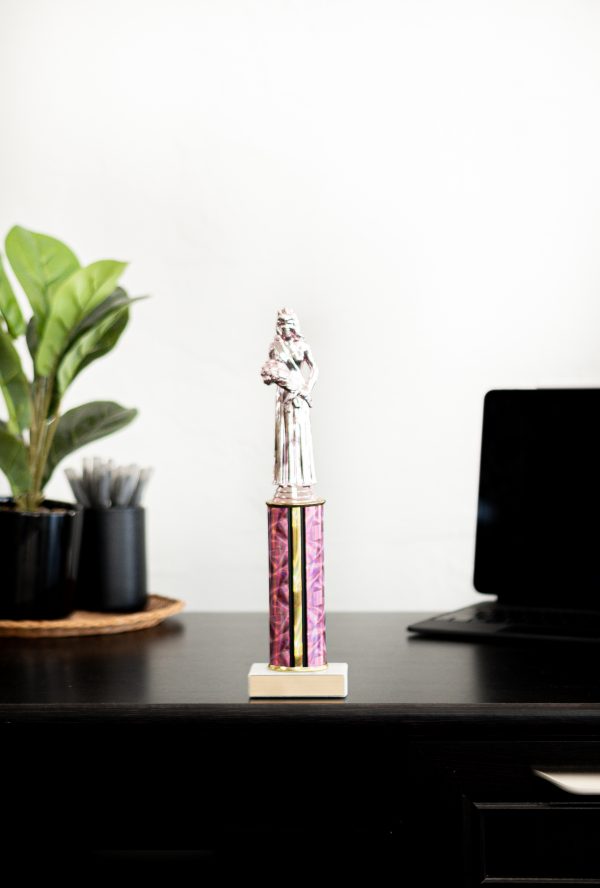 13  Pretty in Pink Figure with Round Column Trophy 3 scaled