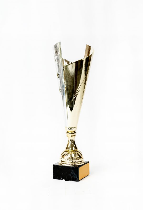 17  Metal Gold Silver Star Cup on Marble Base 2 scaled