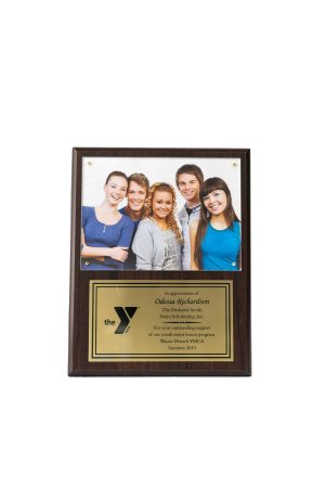 9X12 Plaque with 5X7 Plexi for photo with plate 1 scaled