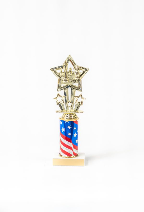 9  Star Themed Figure with Round Column Trophy 1 scaled