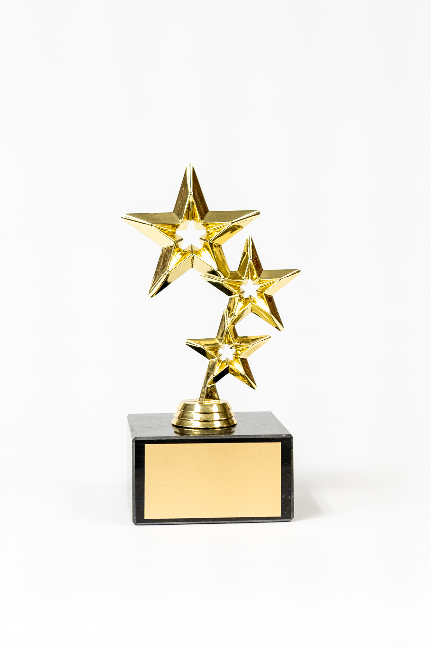 Gold and Green Modern Star Cups Dance Achievement Trophies FREE Engraving 