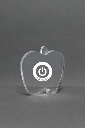 Clear Acrylic Apple 01