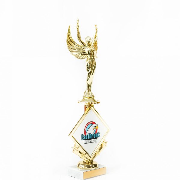 Diamond Star Riser with Figure Trophy