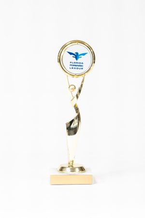 Logo Spinning Reach For The Star Figure on Marble Base Trophy 1