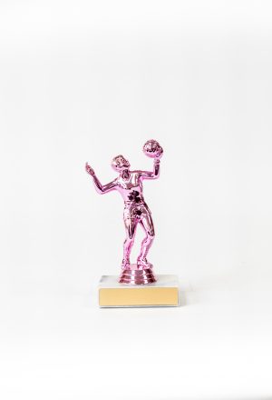 Pretty in Pink Female Volleyball Figure Trophy 1 scaled
