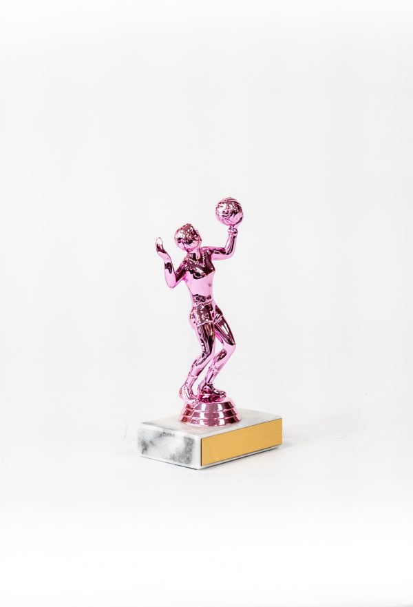 Pretty in Pink Female Volleyball Figure Trophy 2 scaled