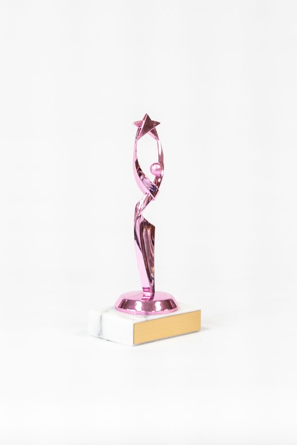 Pretty in Pink Reach for the Star Figure Trophy 2