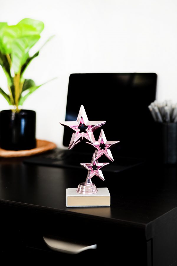 Pretty in Pink Tri Star Figure Trophy 3 scaled