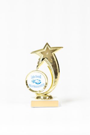 Star Spinning Logo Figure on Marble Base Trophy 1