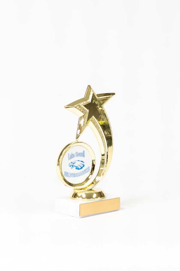 Star Spinning Logo Figure on Marble Base Trophy 2