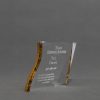 4  Gold Clear Acrylic Paperweight 02