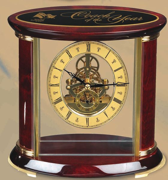 7.5  Rosewood Skeleton Clock BC523 3