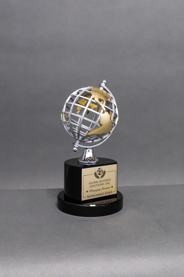8.75  Trophy Globe on Black Base 2 scaled