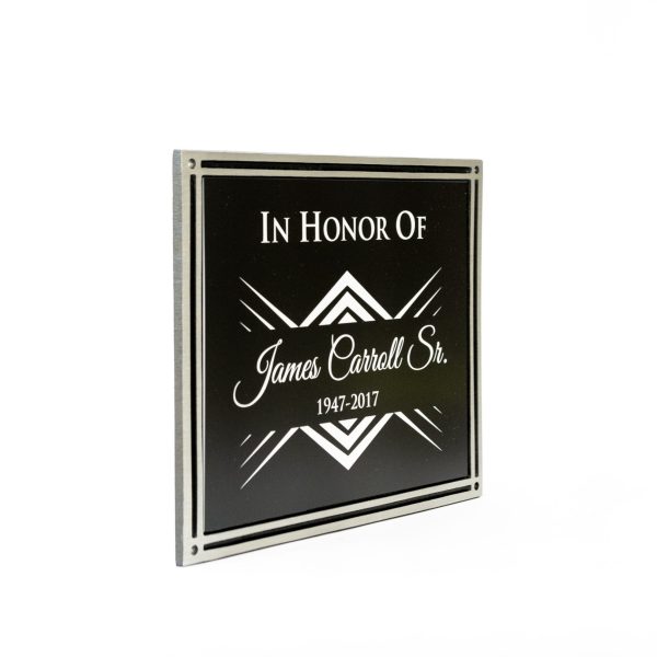 8″X10″ Black and Silver Frame with Engraved Insert