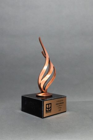 Bronze Metal Flame