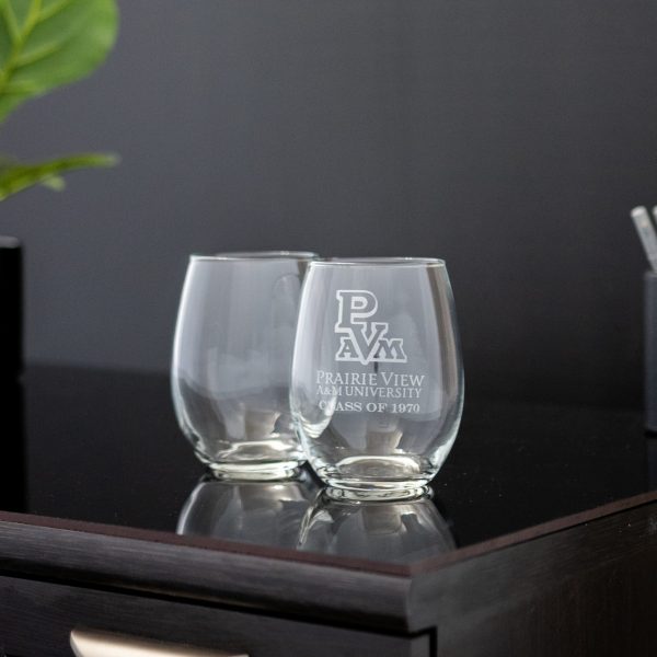 Stemless Wine Glasses Set of 2