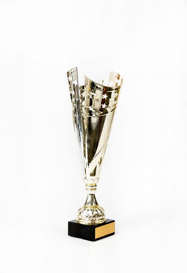 14  Metal Gold Silver Star Cup on Marble Base 2 scaled