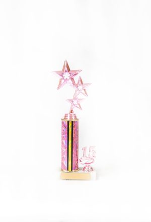 11  Pretty in Pink Series Figure with Round Column Trim Trophy 1 scaled