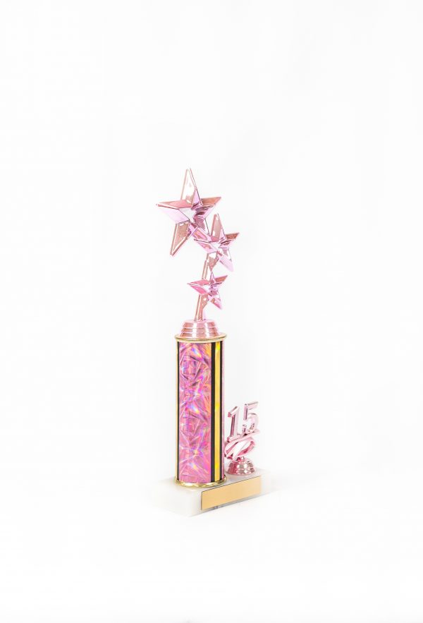 11  Pretty in Pink Series Figure with Round Column Trim Trophy 2 scaled