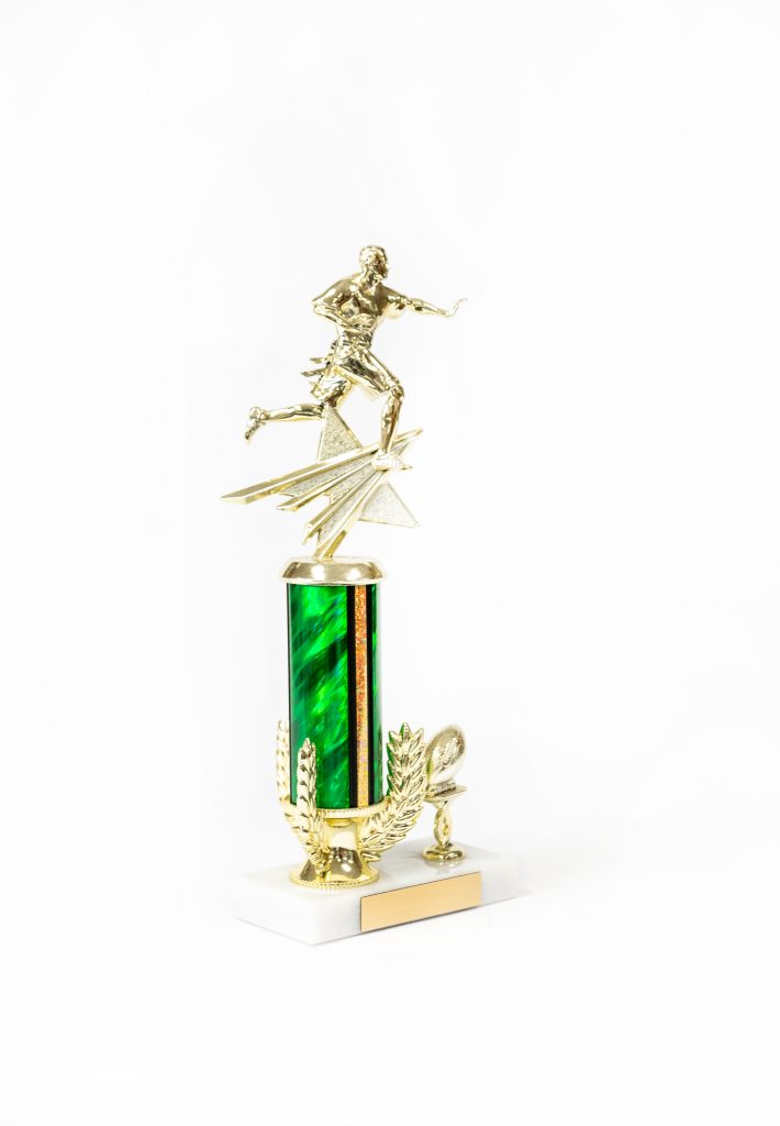 Tri Riser Round Column with Trim Trophy - United Trophy