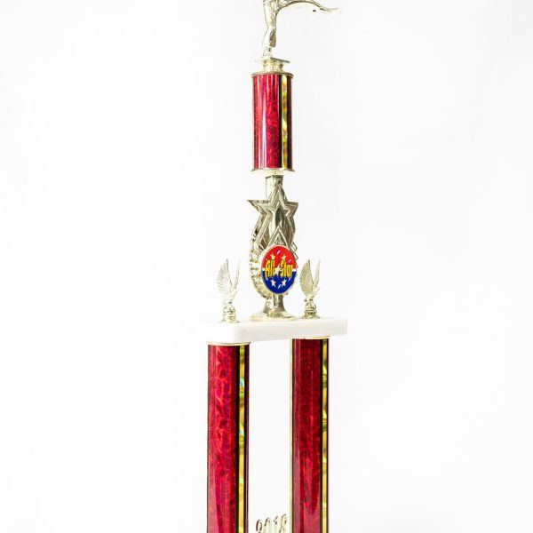 2 Post Star Series Logo Trophy