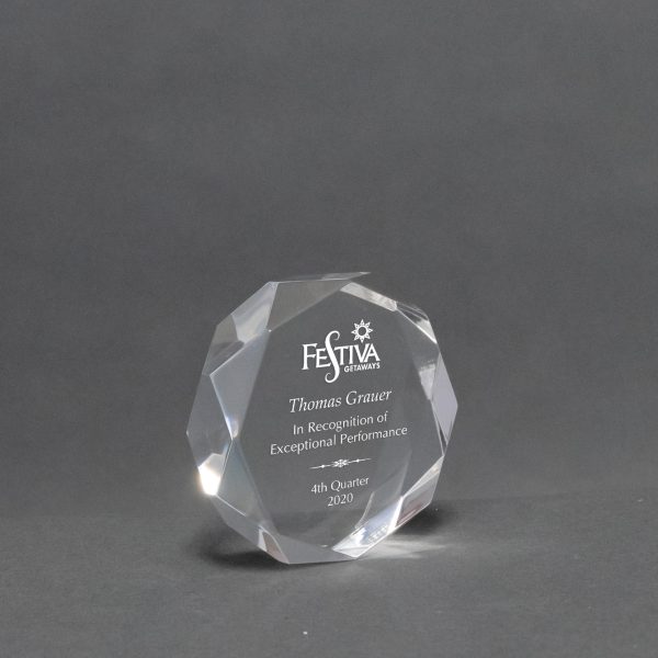 Octagon Acrylic Paperweight