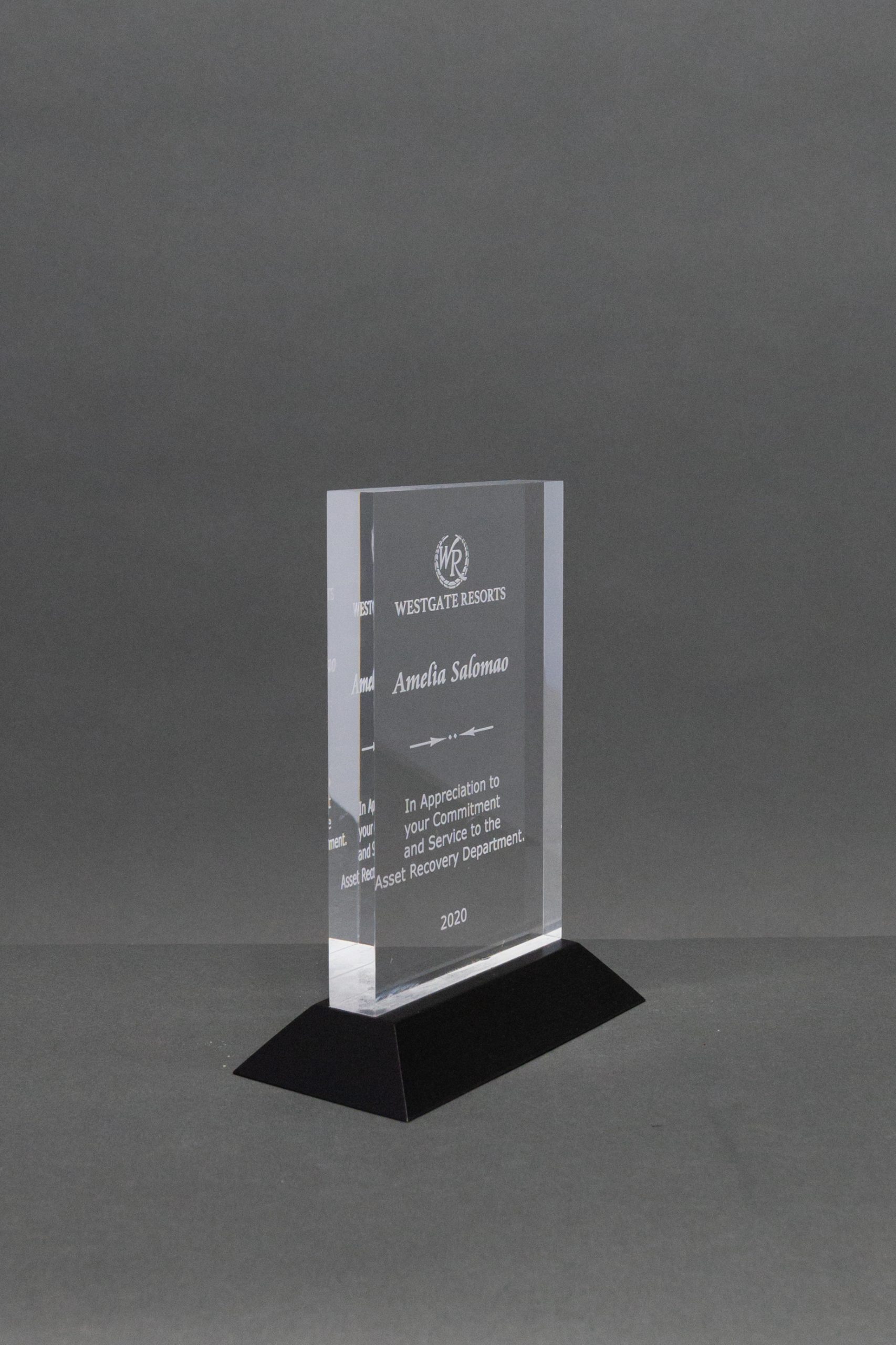 Acrylic Rectangle Award
