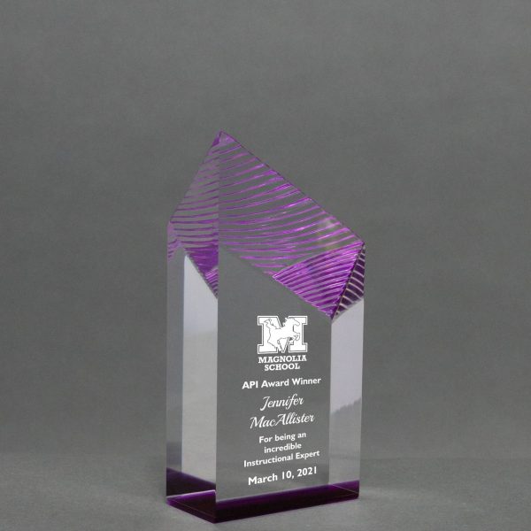 Purple Acrylic Tower