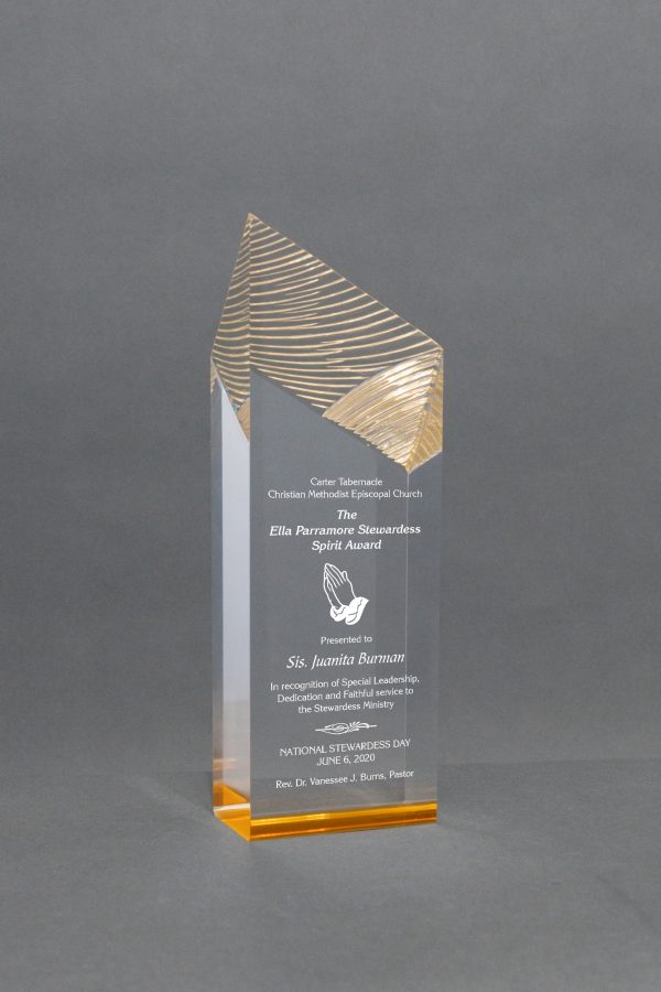 8.75  Gold Mirror Glacier Acrylic Award 02 scaled