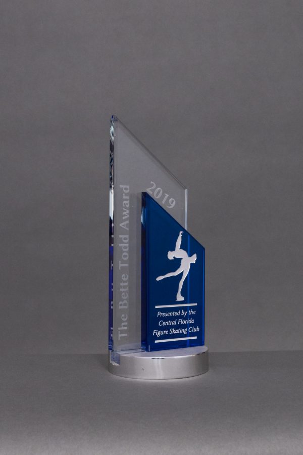 9.5  Crystal Pinnacle Award Clear Blue w white fill on Blue Glass 1 scaled