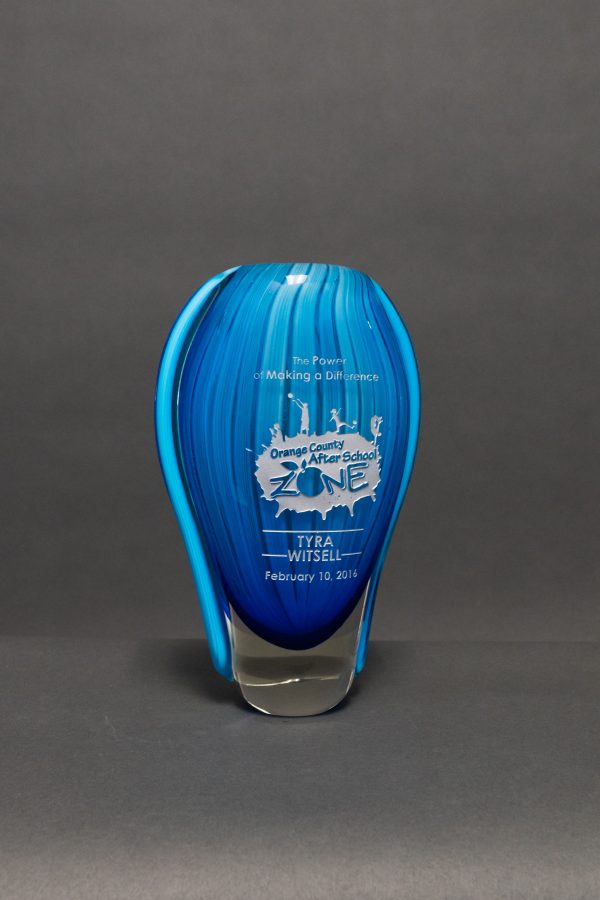 9  Art Glass Blue Vase 01 scaled