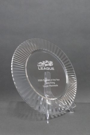 Crystal Clear Plate with Large Acrylic Stand 01 scaled