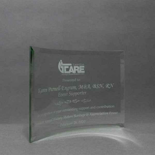 Economy Jade Glass Crescent Award