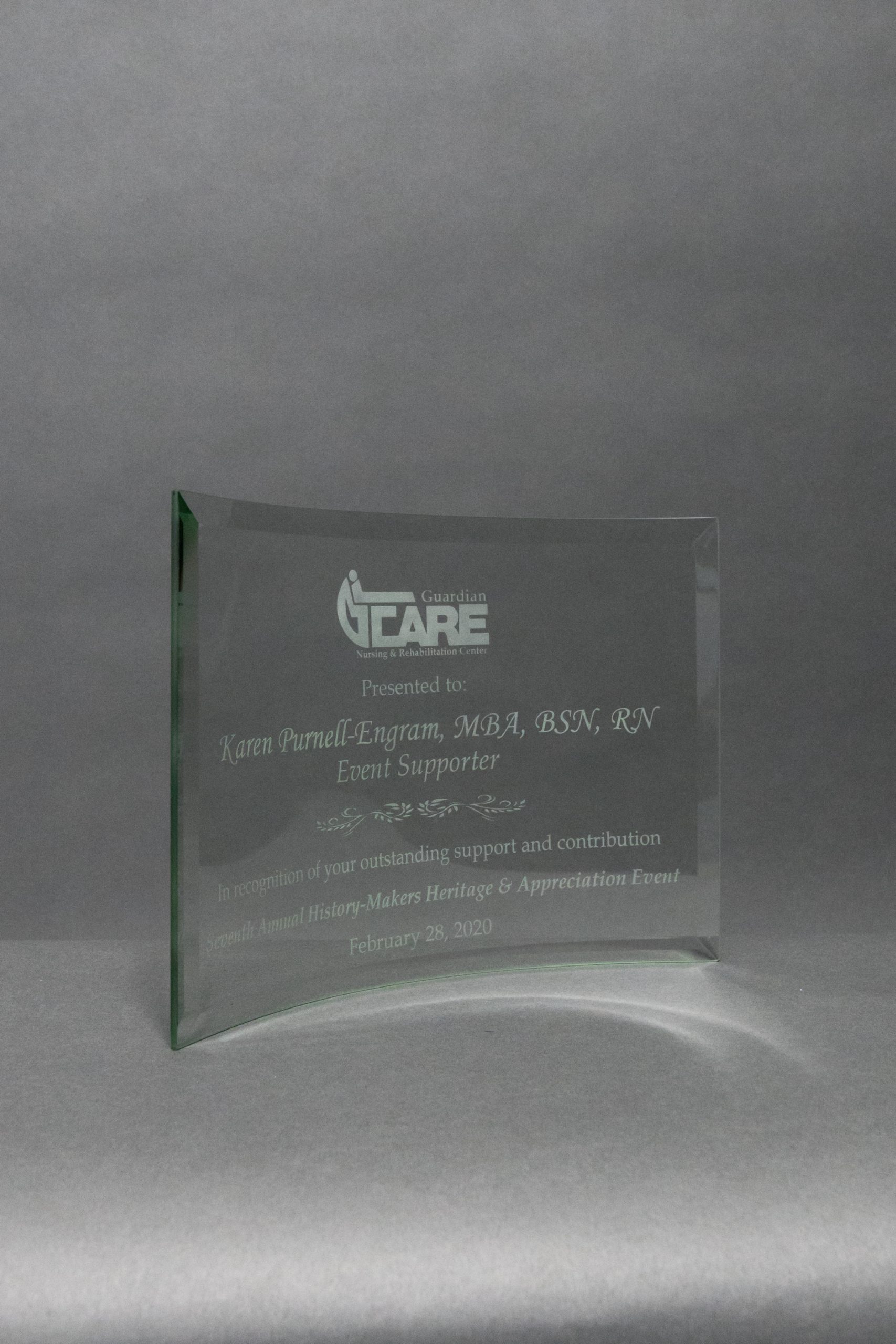 Economy Jade Glass Crescent Award - United Trophy