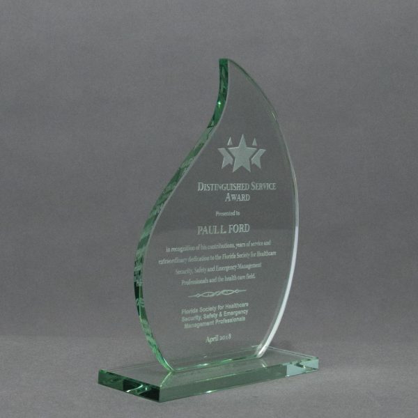 Economy Jade Glass Flame Award
