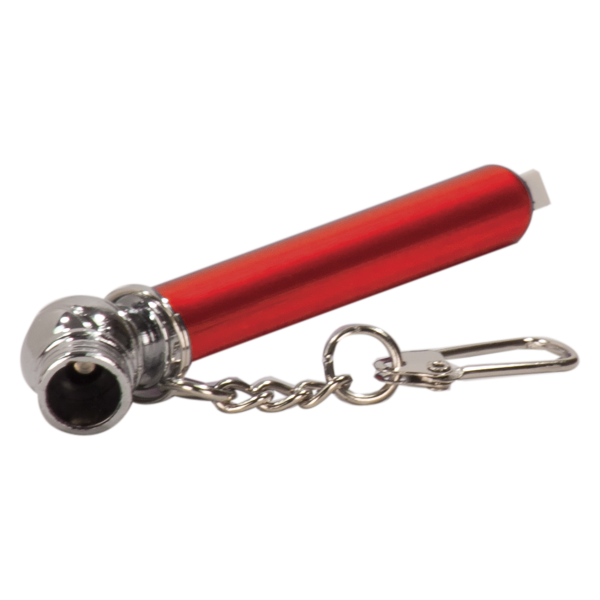 Red Aluminum Tire Gauge with Key Chain 2