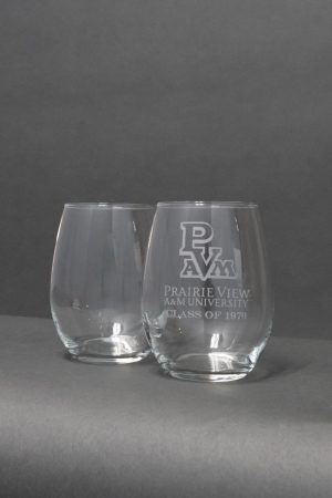 Set of 2 Stemless Wine Glasses 01