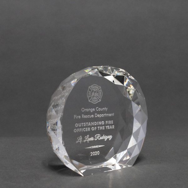 Super Thick MultiFaceted Crystal Paperweight